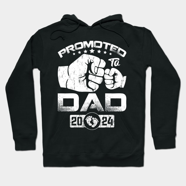 Promoted To Dad Est 2024 Father's Day Hoodie by eyelashget